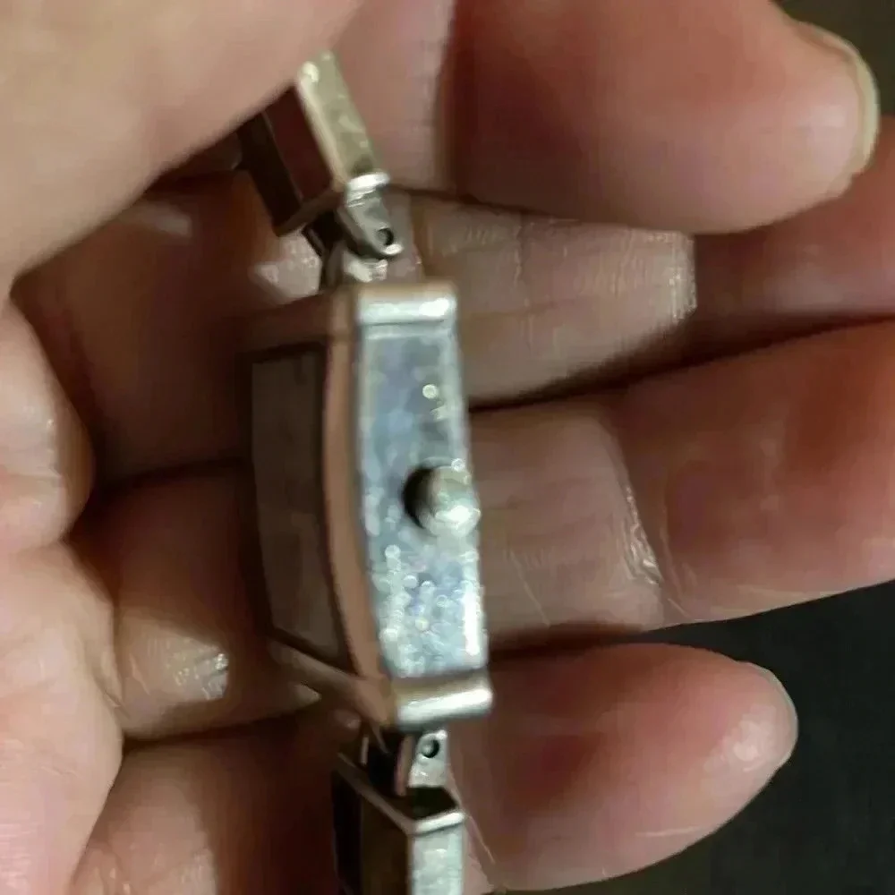 Aria Oit multi stone bracket watch